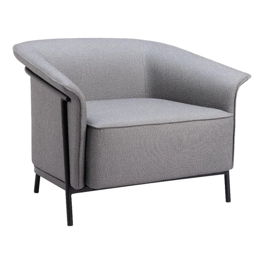 Burry Slate Gray Accent Arm Chair - LOOMLAN - Zuo Modern - Accent Chairs