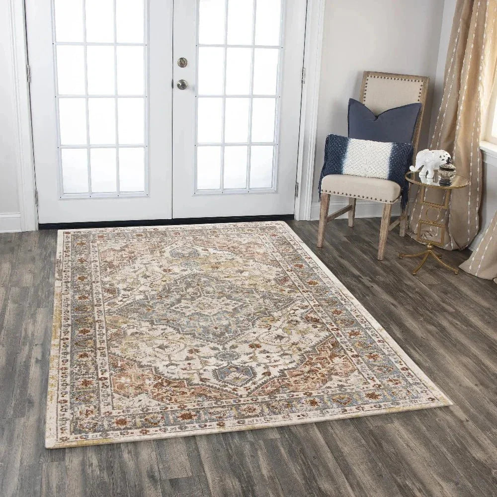 Bury Medallion / Multi Large Area Rugs For Living Room - LOOMLAN - LOOMLAN - Area Rugs
