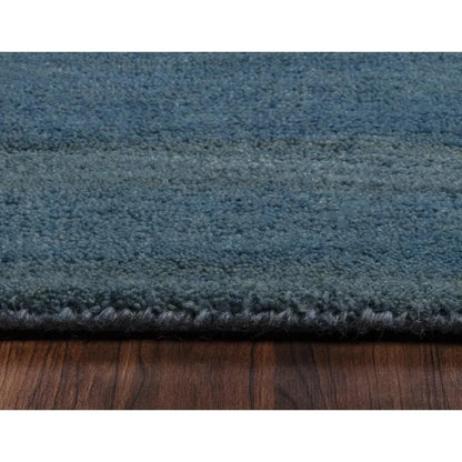Bush Wool Blue Hallway Kitchen Runner Rug - LOOMLAN - LOOMLAN - Area Rugs