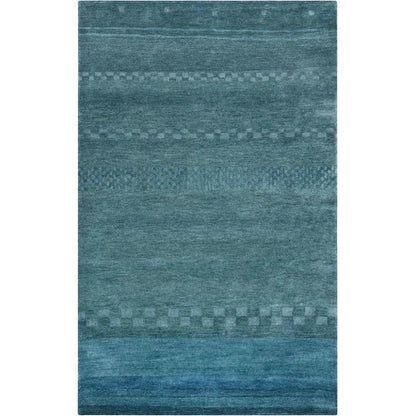 Bush Wool Blue Hallway Kitchen Runner Rug - LOOMLAN - LOOMLAN - Area Rugs