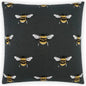 Busy Bee Charcoal Black Throw Pillow Insert - LOOMLAN - D.V. Kap - Throw Pillows
