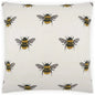 Busy Bee White Throw Pillow With Insert - LOOMLAN - D.V. Kap - Throw Pillows