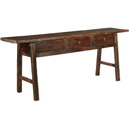 Butcher Table with Antique frames - LOOMLAN - Furniture Classics - Side Tables