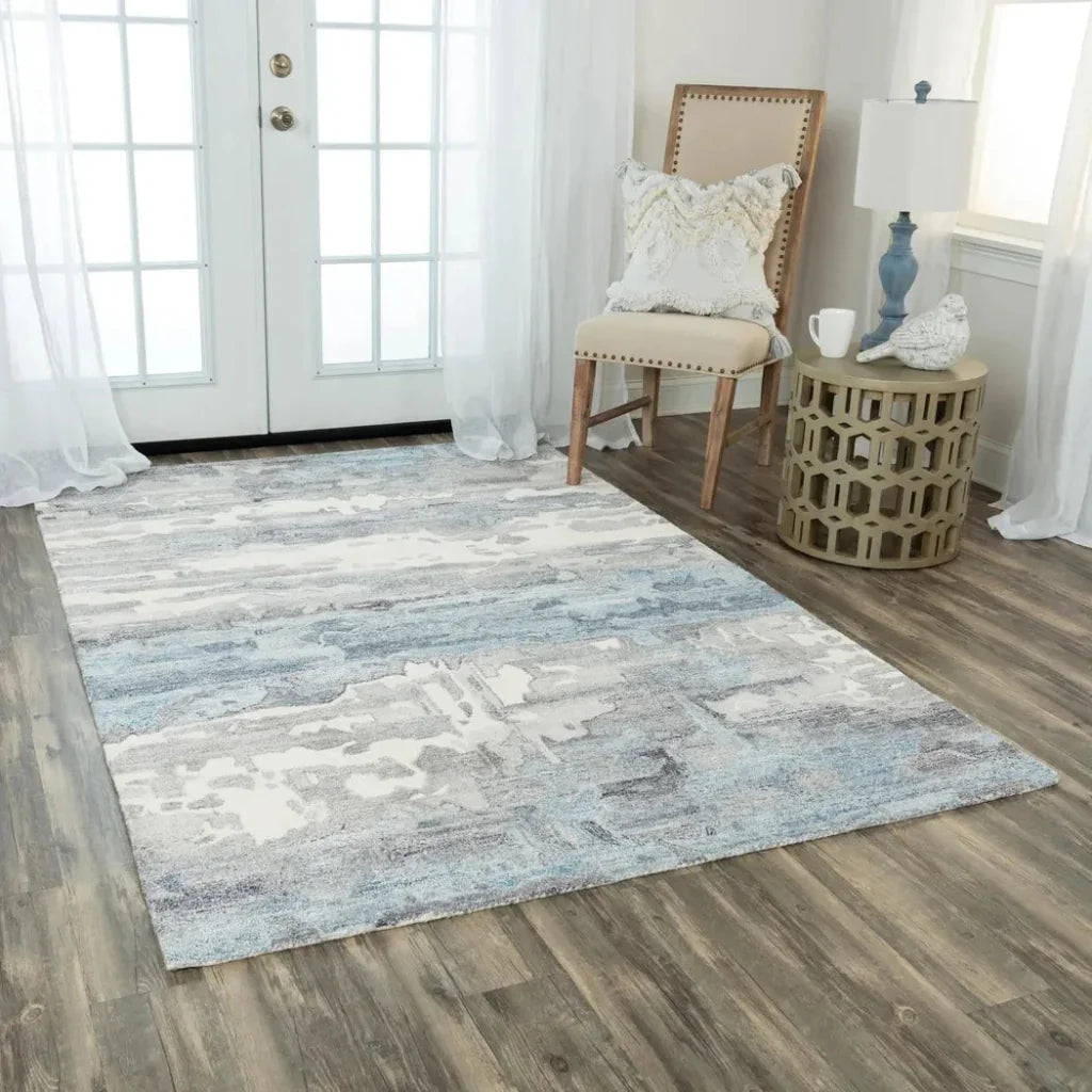 Bute Abstract Gray Area Rugs For Living Room - LOOMLAN - LOOMLAN - Area Rugs