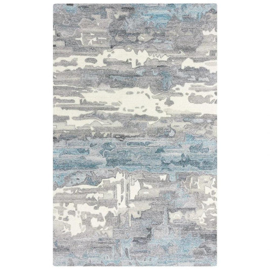 Bute Abstract Gray Area Rugs For Living Room - LOOMLAN - LOOMLAN - Area Rugs