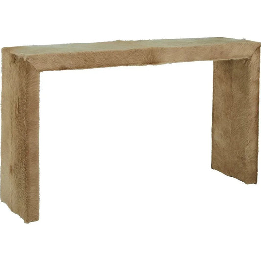 Butler II Hair On Hide Camel Stylish Console Table - LOOMLAN - Olivia + Quinn - Console Tables