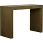Butler Leather Rectangular Console Table with Nail Head Trim - LOOMLAN - Console Tables
