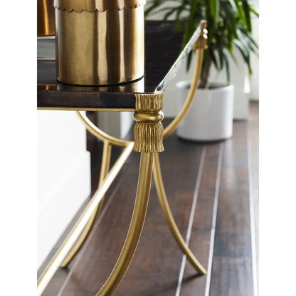 Buttercup Antique Brass Finish Gold Box - LOOMLAN - Wildwood - Boxes & Bowls