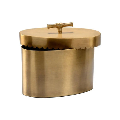 Buttercup Antique Brass Finish Gold Box - LOOMLAN - Wildwood - Boxes & Bowls