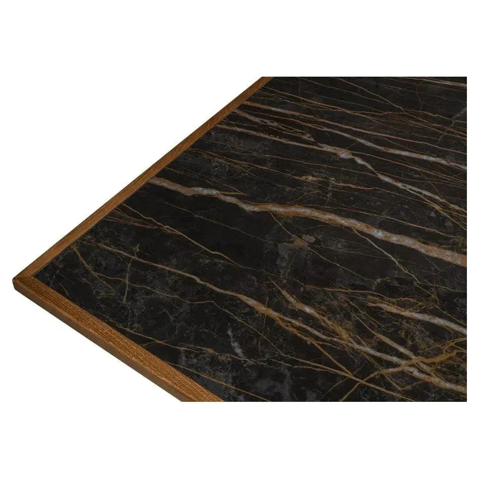 Butterfly Brown Extendable Dining Table Seats 10 People-Dining Tables-Sarreid-LOOMLAN