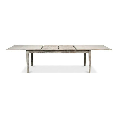 Butterfly Grey Extendable Dining Table Seats 10 People-Dining Tables-Sarreid-LOOMLAN