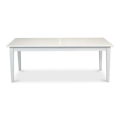 Butterfly White Extendable Dining Table Seats 10 People-Dining Tables-Sarreid-LOOMLAN
