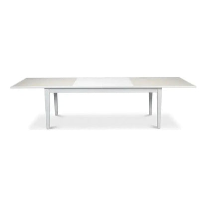 Butterfly White Extendable Dining Table Seats 10 People-Dining Tables-Sarreid-LOOMLAN