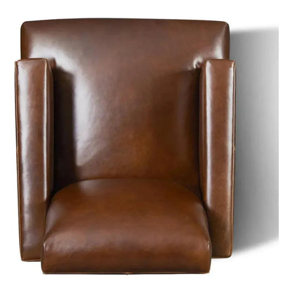 Button Tufted Leather Club Chair Duke - LOOMLAN - One For Victory - Club Chairs
