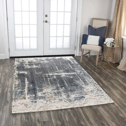Buys Abstract Blue Large Area Rugs For Living Room - LOOMLAN - LOOMLAN - Area Rugs