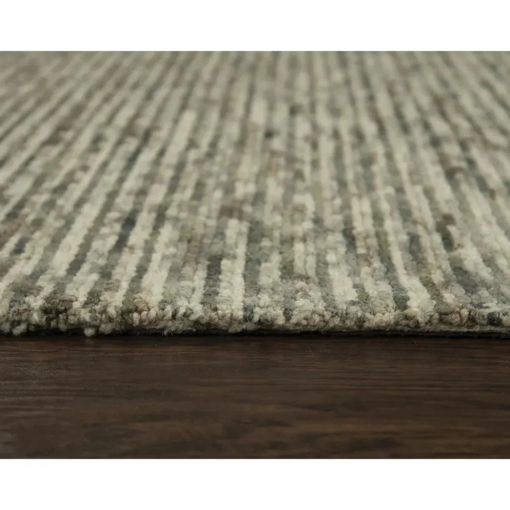 Byre Stripe Gray Area Rugs For Living Room - LOOMLAN - LOOMLAN - Area Rugs