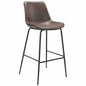 Byron Bar Chair Brown - LOOMLAN - Zuo Modern - Bar Stools