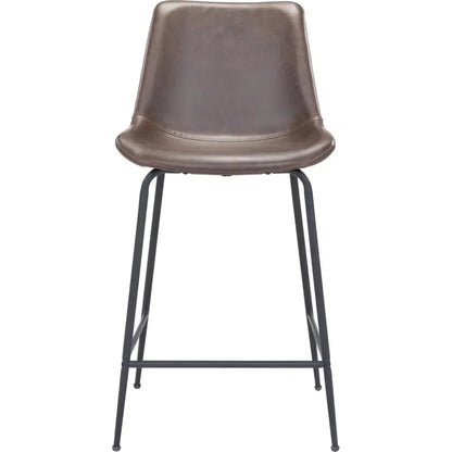 Byron Counter Chair Brown - LOOMLAN - Zuo Modern - Counter Stools