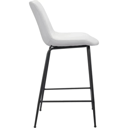 Byron Counter Chair White - LOOMLAN - Zuo Modern - Counter Stools