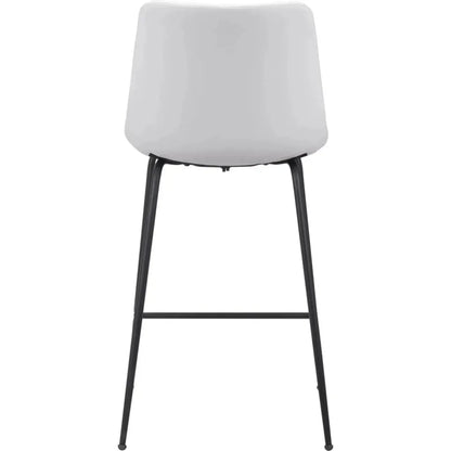 Byron Counter Chair White - LOOMLAN - Zuo Modern - Counter Stools