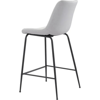 Byron Counter Chair White - LOOMLAN - Zuo Modern - Counter Stools