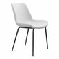Byron Leather Armless Dining Chair 2PC - LOOMLAN - Zuo Modern - Dining Chairs
