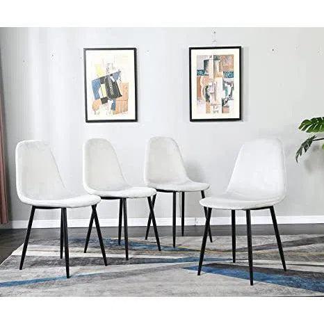 Byron Leather Armless Dining Chair 2PC - LOOMLAN - Zuo Modern - Dining Chairs
