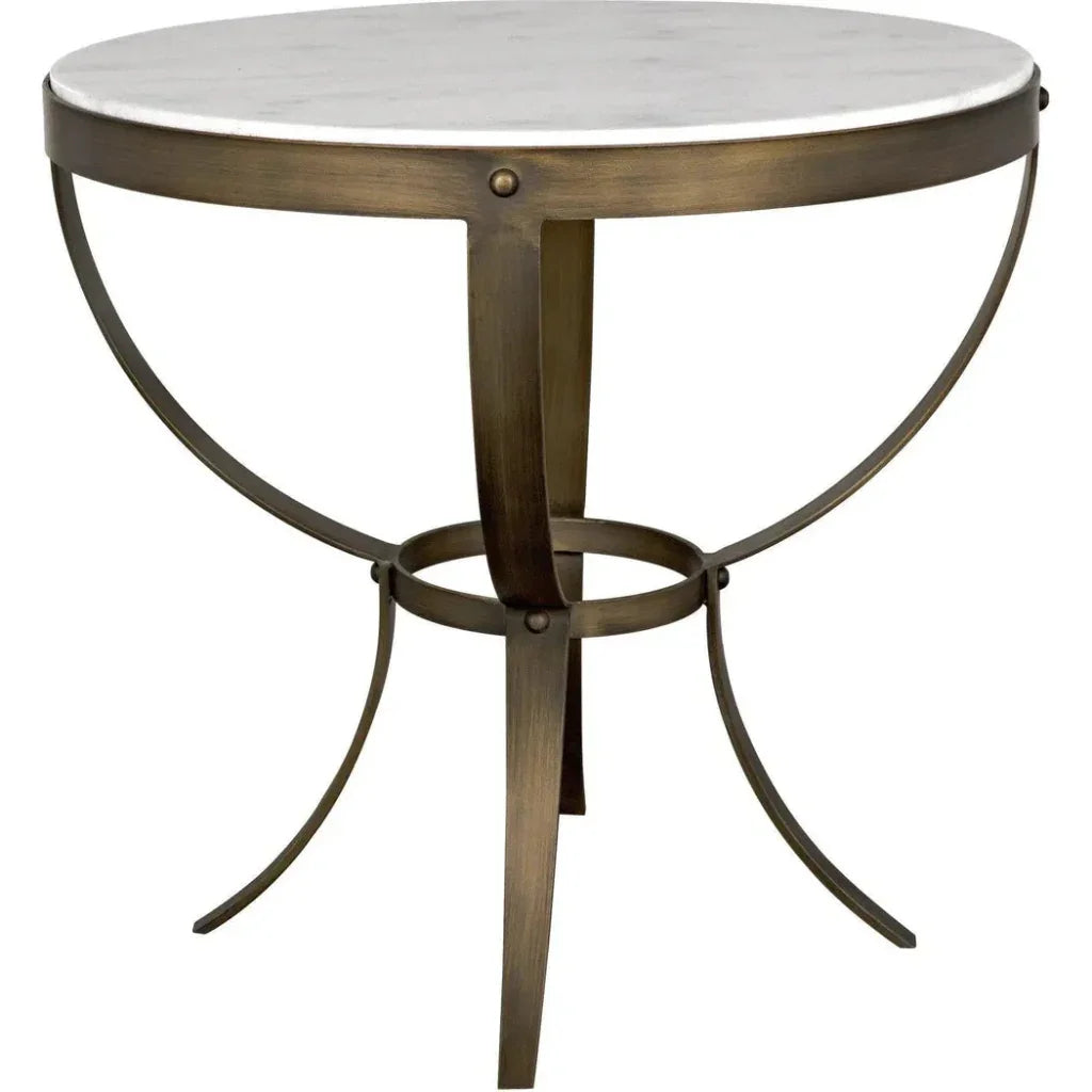 Byron Marble Top Round Side Table