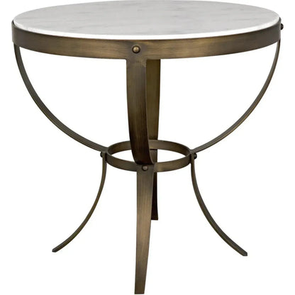 Byron Marble Top Round Side Table