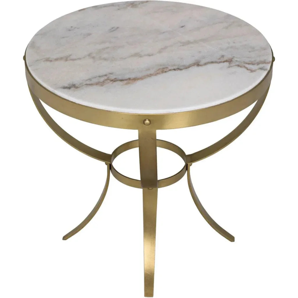Byron Marble Top Round Side Table