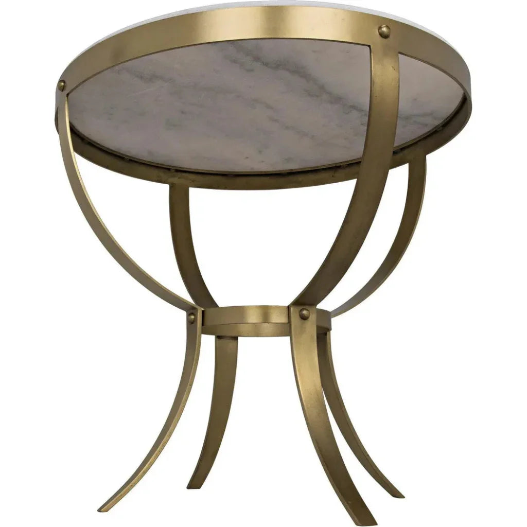 Byron Marble Top Round Side Table