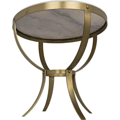 Byron Marble Top Round Side Table