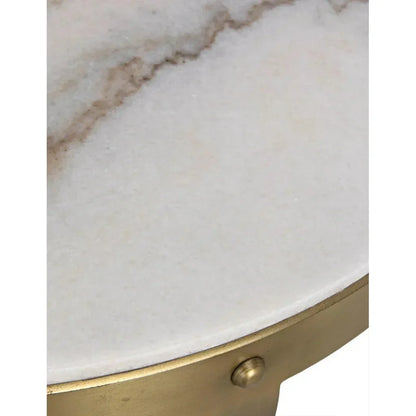 Byron Marble Top Round Side Table