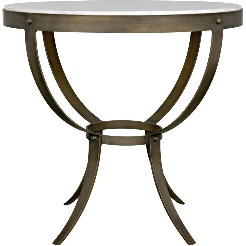 Byron Marble Top Round Side Table