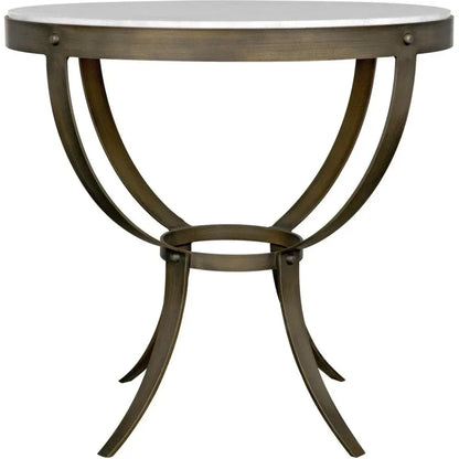 Byron Marble Top Round Side Table