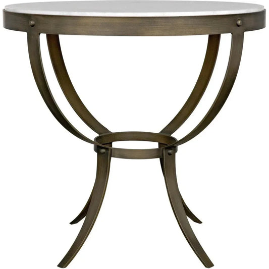 Byron Marble Top Round Side Table