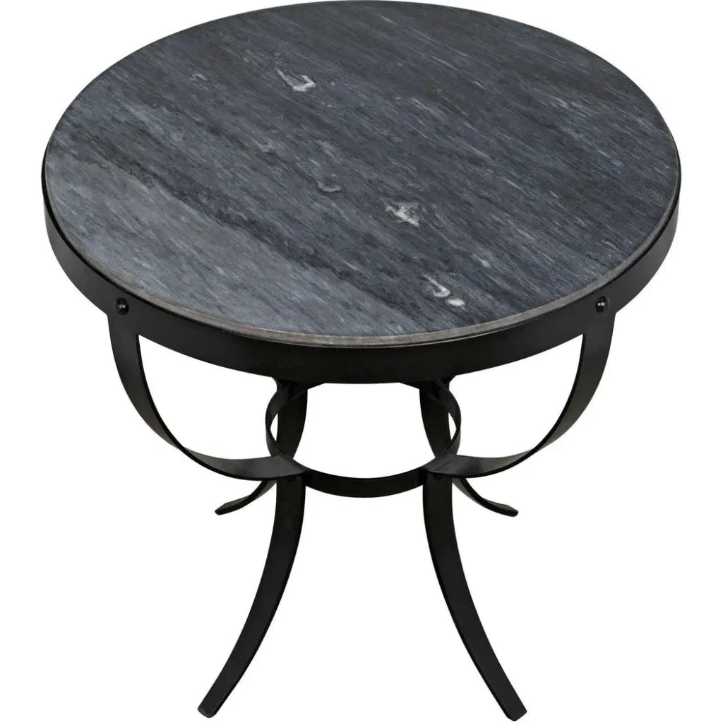 Byron Marble Top Round Side Table