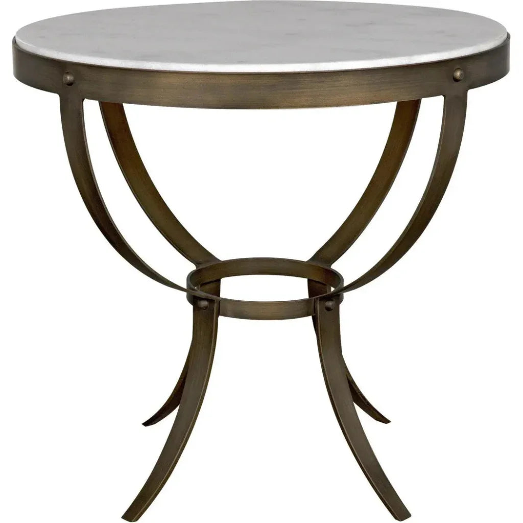 Byron Marble Top Round Side Table
