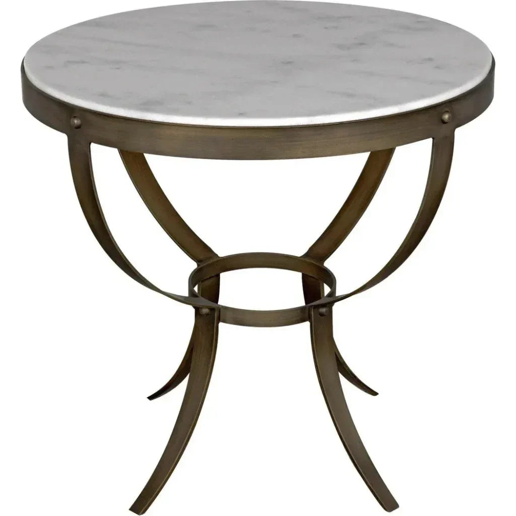 Byron Marble Top Round Side Table