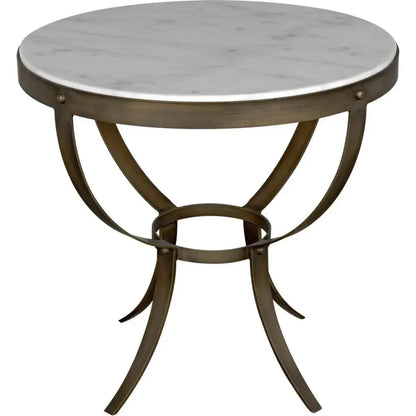 Byron Marble Top Round Side Table