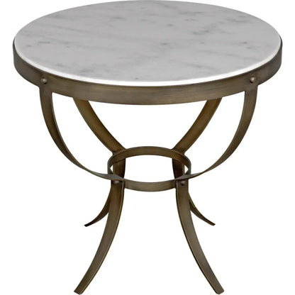 Byron Marble Top Round Side Table