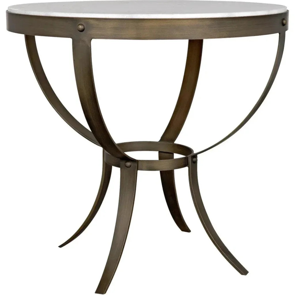 Byron Marble Top Round Side Table