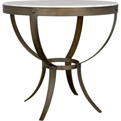 Byron Marble Top Round Side Table