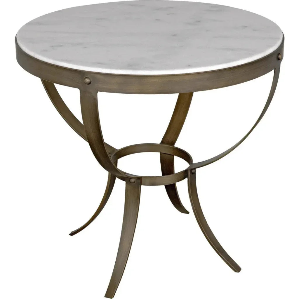 Byron Marble Top Round Side Table