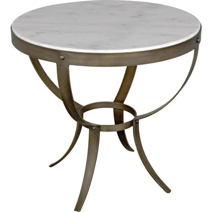 Byron Marble Top Round Side Table