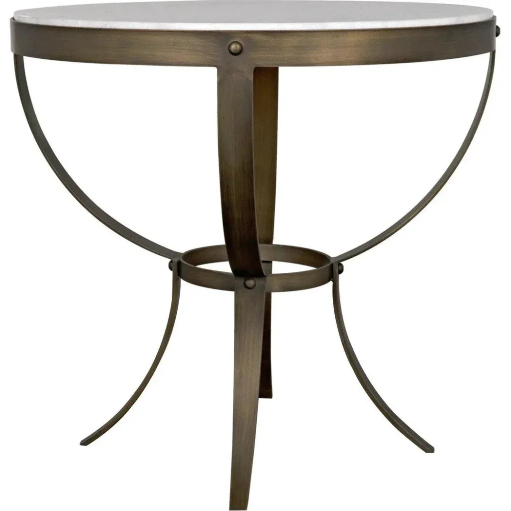 Byron Marble Top Round Side Table