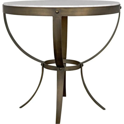 Byron Marble Top Round Side Table