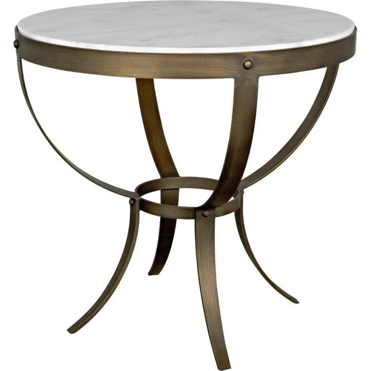 Byron Marble Top Round Side Table