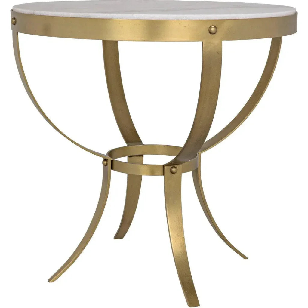 Byron Marble Top Round Side Table