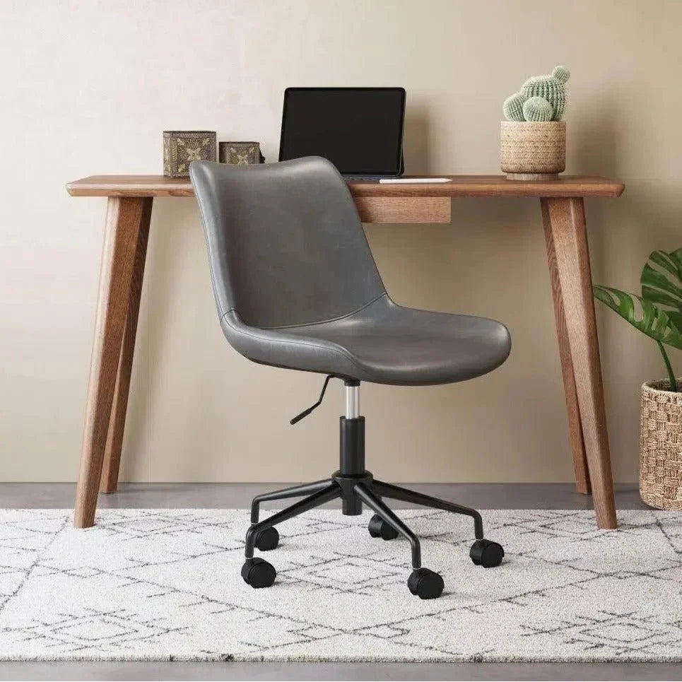 Byron Office Chair Gray-Office Chairs-Zuo Modern-LOOMLAN